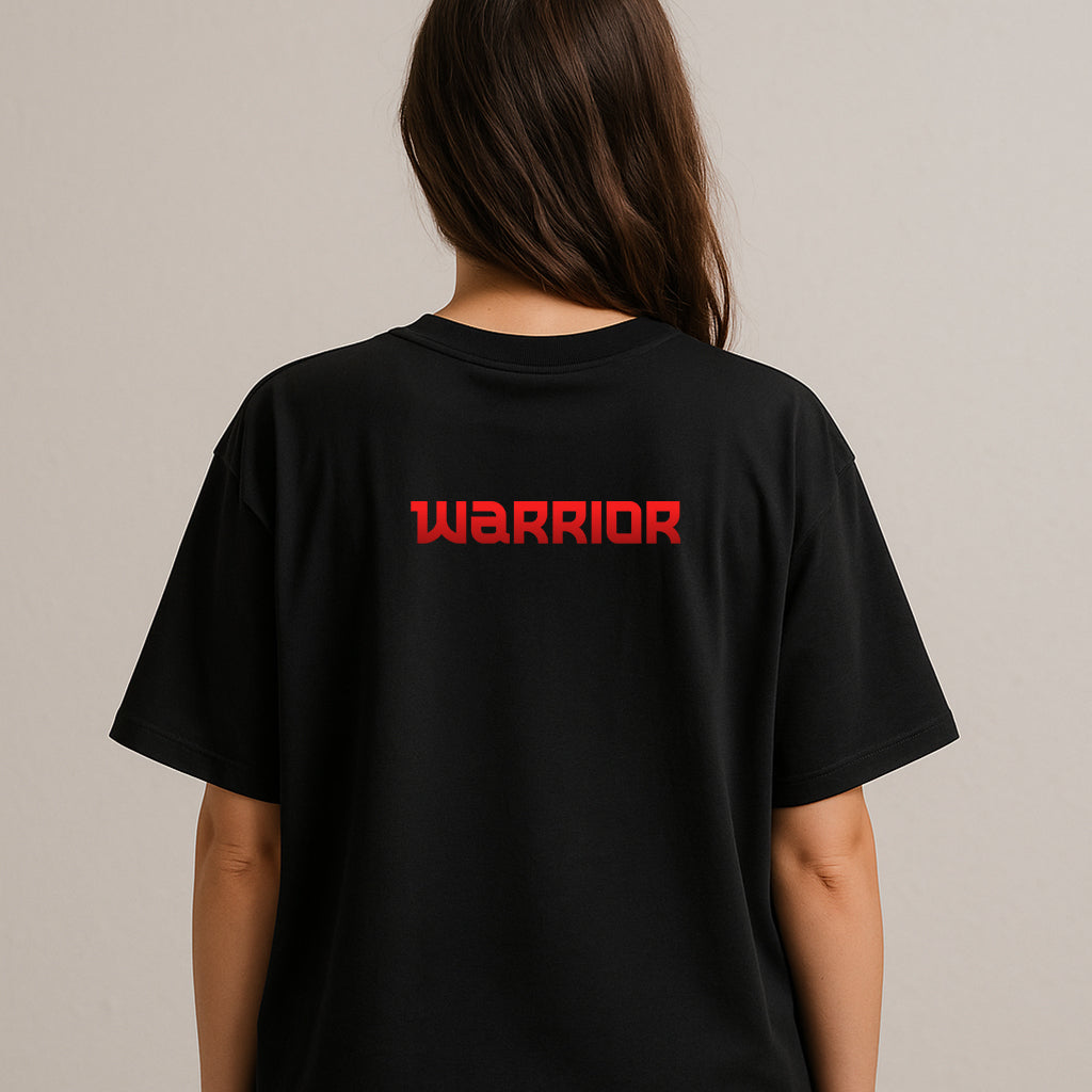 Samurai Warrior Graphic Printed T-shirt for Women
