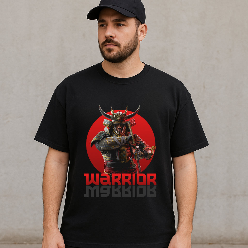 Samurai Warrior Graphic Printed T-shirt for Men