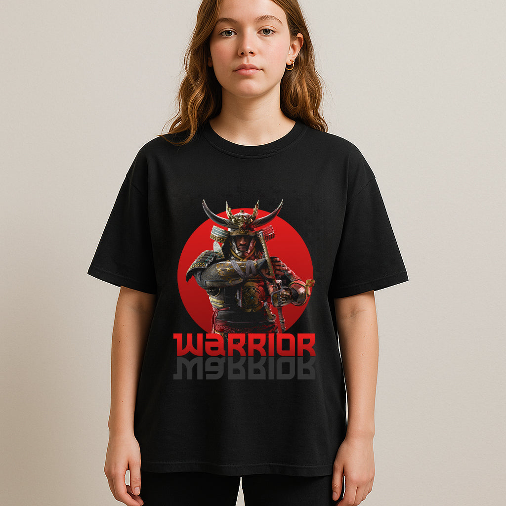 Samurai Warrior Graphic Printed T-shirt for Women