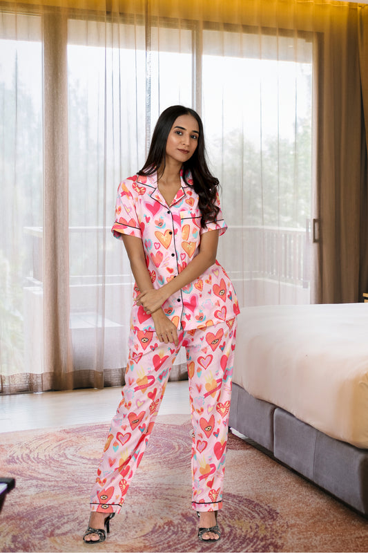 Hearts All Around Nightwear Set