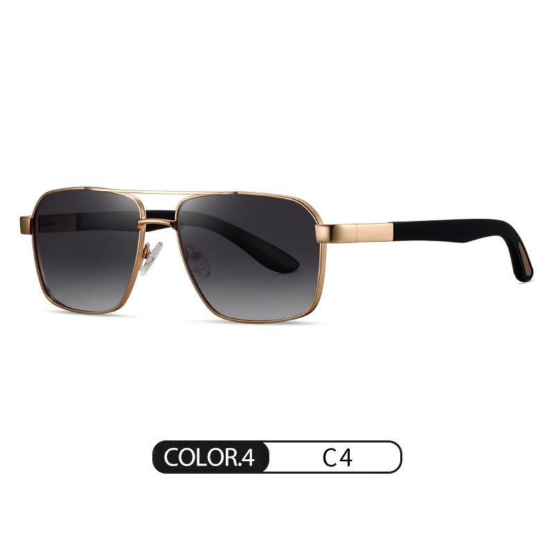 Fashion classic double beam sunglasses S15111 men's outdoor sun protection polarized sunglasses rubber non-slip sunglasses