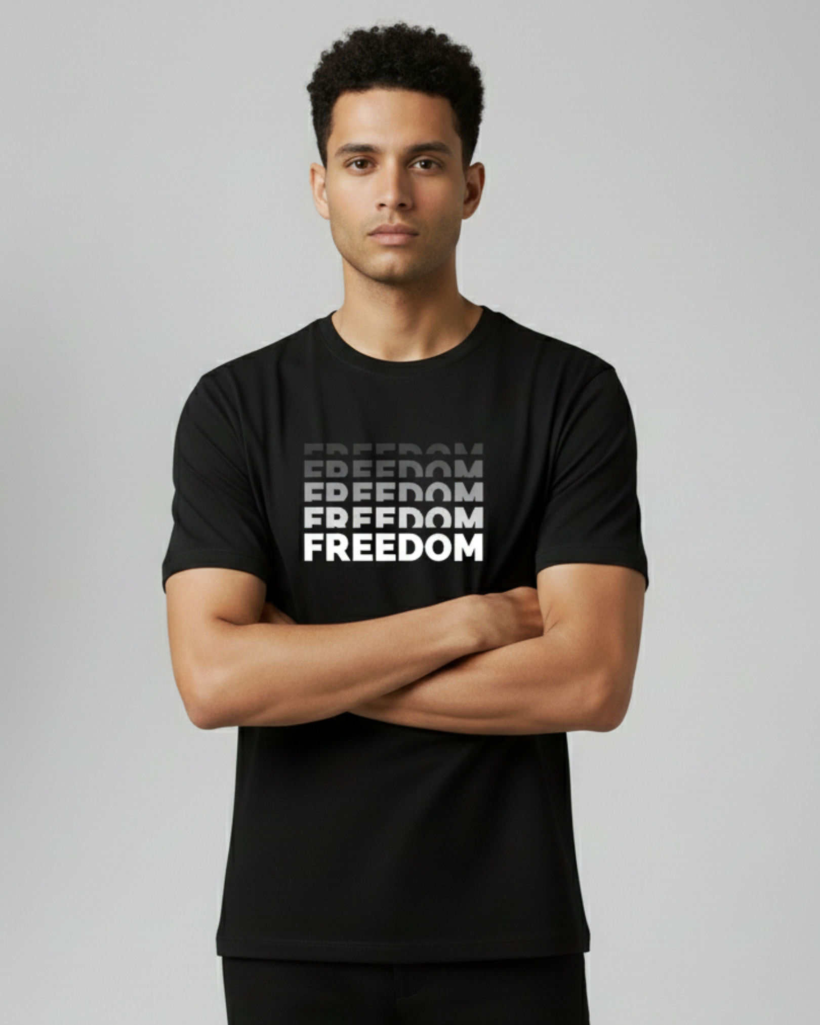 Freedom Men's Black T-shirt