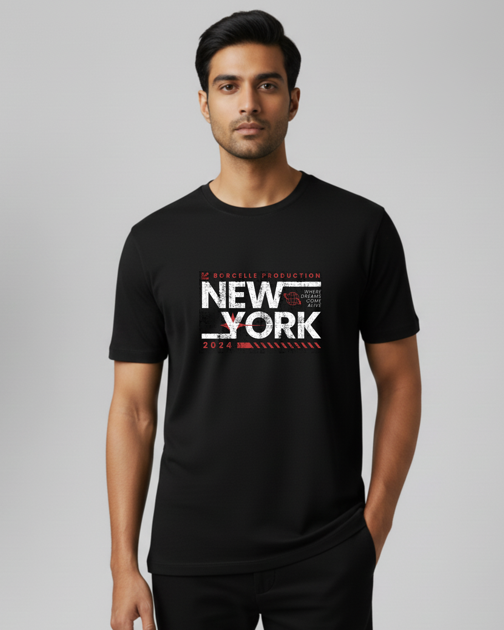New York Men's Black T-shirt