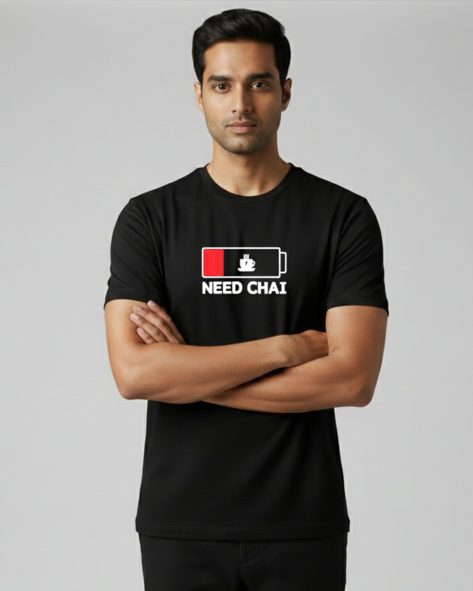 Need Chai Men's Black T-shirt