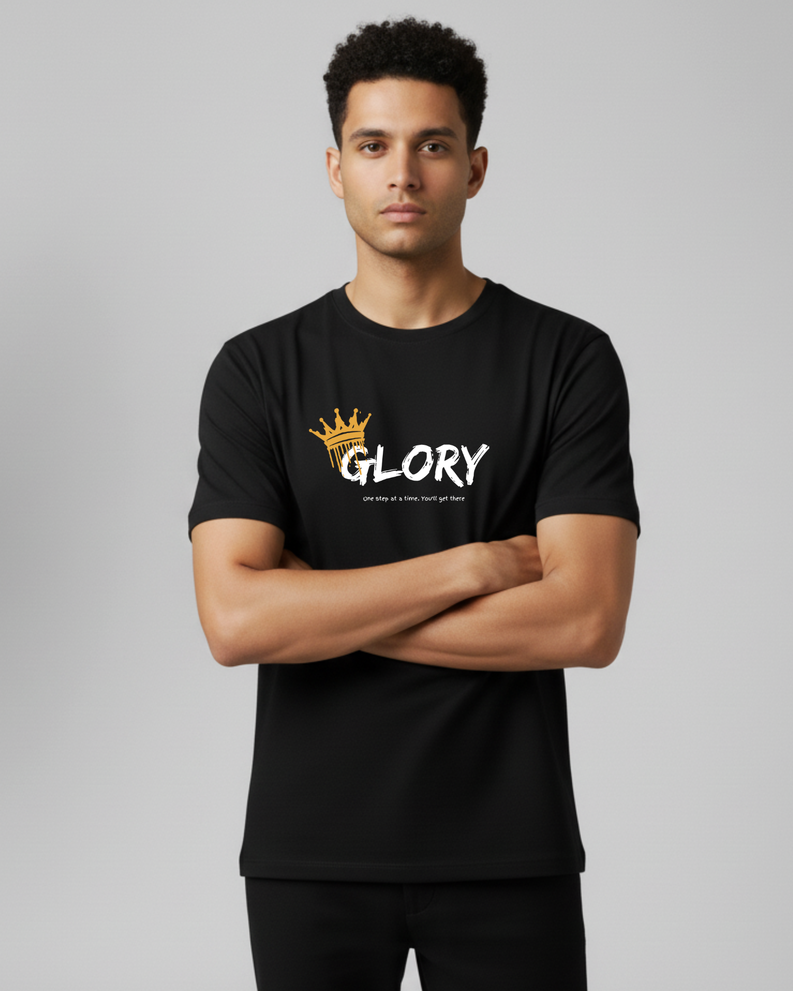 Glory Men's Black T-shirt