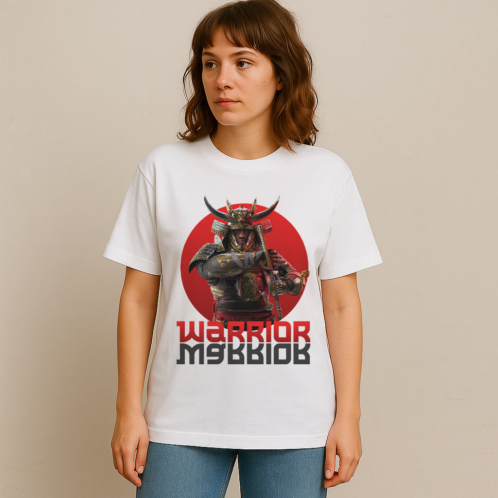 Samurai Warrior Graphic Printed T-shirt for Women