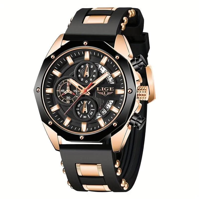 2026 Men’s Luxury Chronograph Watch – Luminous, Waterproof & Timeless